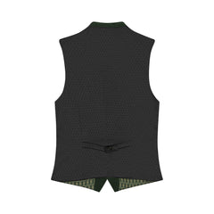 Deep Green Goat Suede Trachten Vest