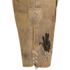 Beige Classic Deerskin Lederhosen