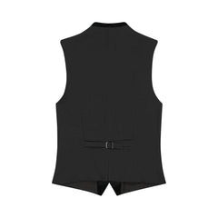 Classic Black Goat Suede Trachten Vest