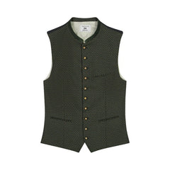 Deep Green Goat Suede Trachten Vest