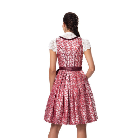 Bright Red Goat Suede Leather Bavarian Lederhosen Dirndl